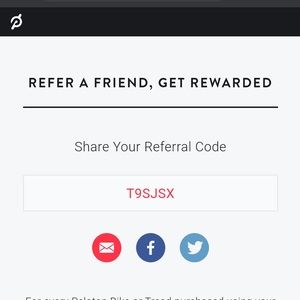 Peloton referral code